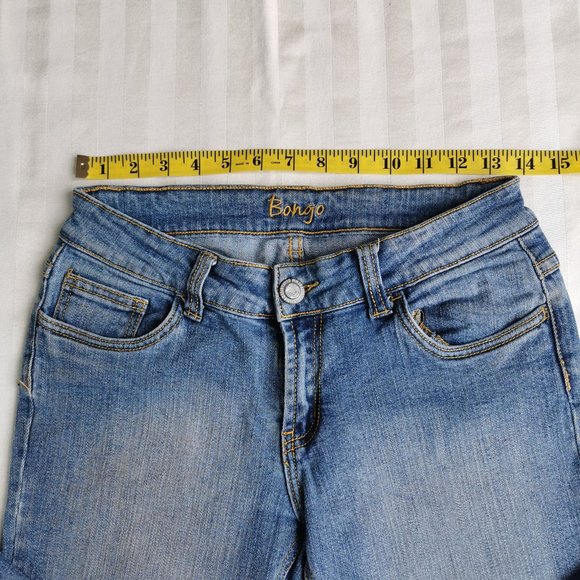 Bongo Stretch Denim Cropped Jeans Capris - Picture 3 of 7